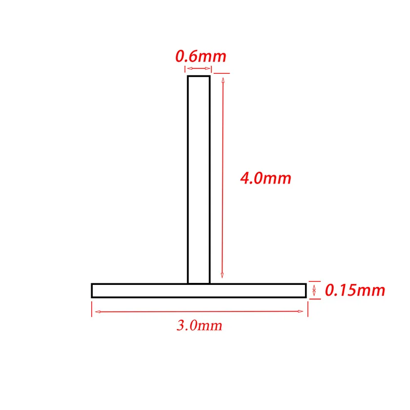 Watch Dial Pin Diameter 3mm Hight 4mm Copper Material Fixed Dial with Locating Feet Repair Dial Accessories Watch Repairer Use