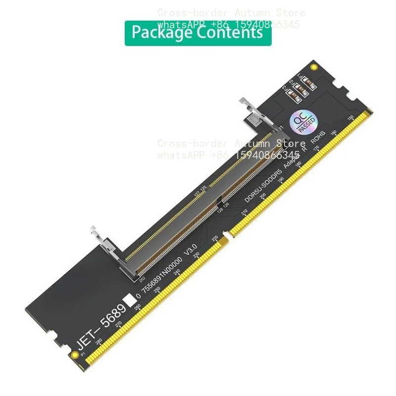 SO DDR5 to DDR5 U-DIMM memory adapter card, laptop to desktop test card 5689