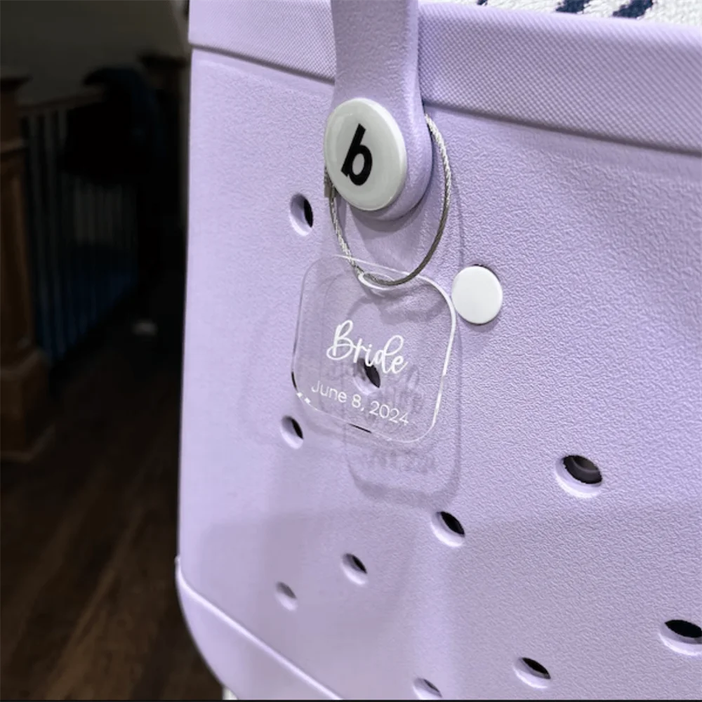 1PCS Custom Acrylic Luggage Tag Personalized Name Letter Address Number Mailbox Luggage Tag Travel Gift Customized Luggage Tag view 6