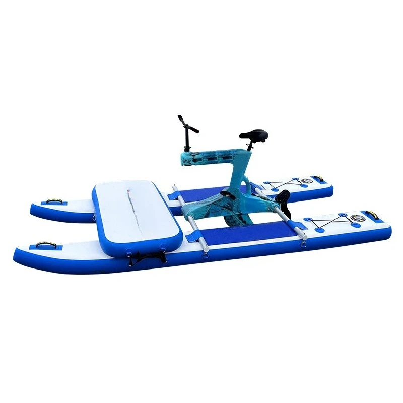 

Inflatable water bike, single bicycle, water walker, pedal boat
