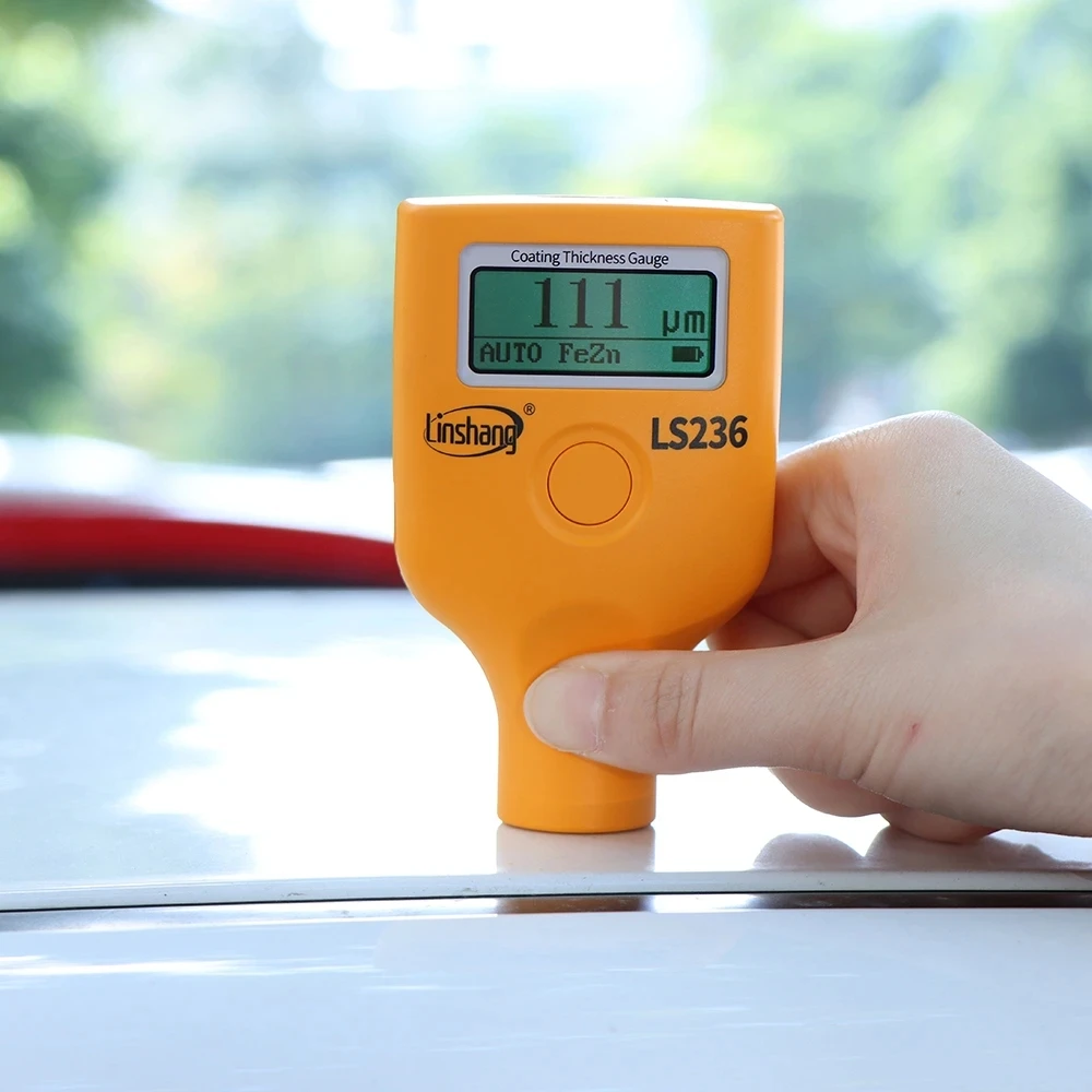 Coating Thickness Gauge LS236 Car Parts Dry Film Paint for Aluminum Iron and Plastic Substrate.