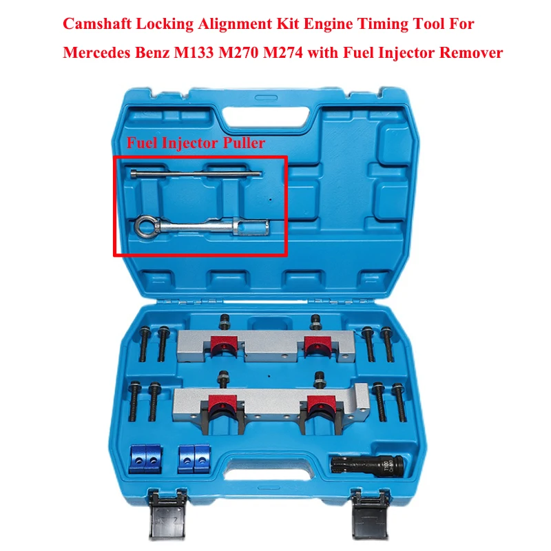 Camshaft Bloqueio Alinhamento Timing Set, Motor Timing Tool Kit para Mercedes Benz M133, M270, M274