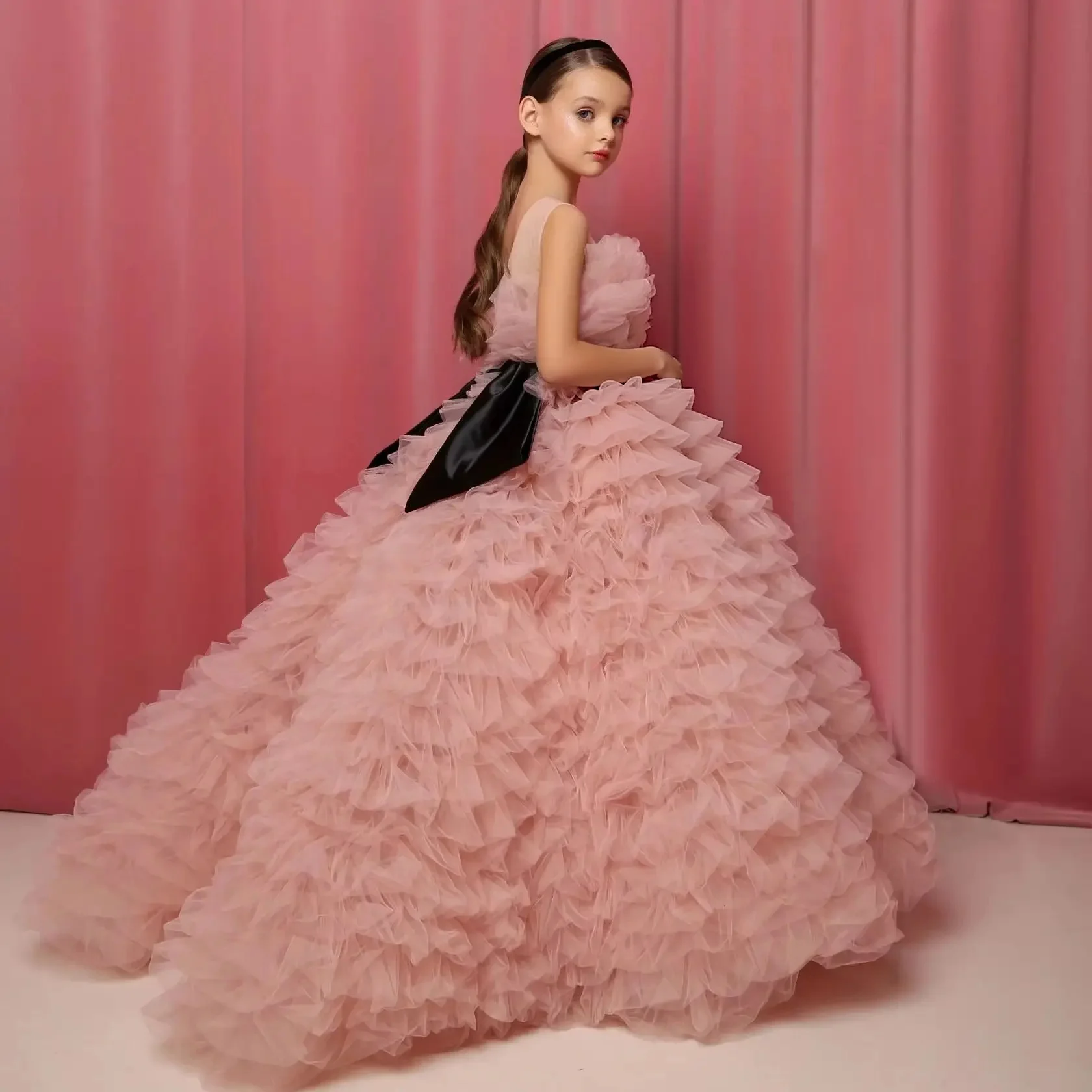 Custom Light Luxury Dress Women Wedding Guest Dress Girls Wedding Dress Luxury Birthday Party Dress Pageant Runway