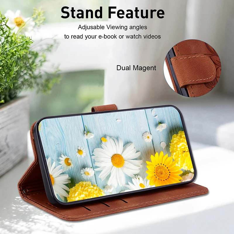 Funda tipo billetera con soporte para Xiaomi Redmi Note 11T 11 11S 10 9 Pro Plus 4G 5G Note 7 7S 8 8T Lite, cubierta de cuero protectora 4