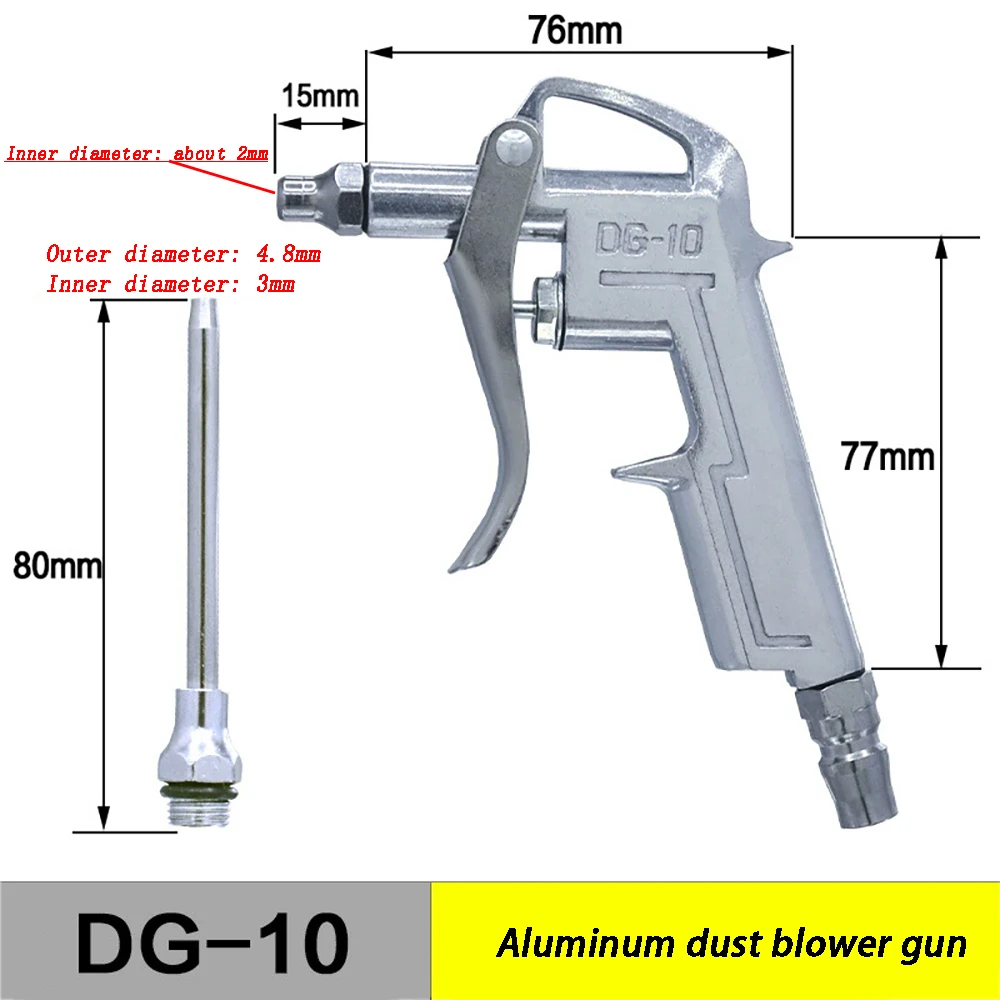 Air Blow Gun Trigger Cleaner Compressor Dust Blower Nozzle Cleaning Tool Compressor Portable Cleaning Supplies