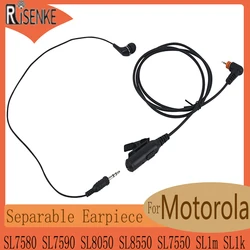 Auricolare RISENKE-3.5mm a 3.5 Audio per Motorola SL500,SL7580,SL7590,sL8050,SL8550,SL7550, SL1m, SL1k, auricolari radio, separabili