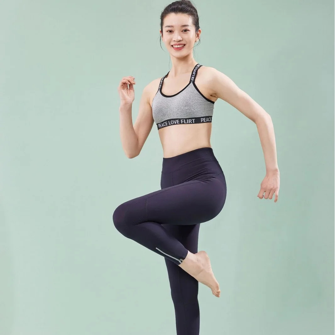 

Женские брюки для йоги Kadiya: тонкие, эластичные, спортивные, с высокой талией, для весны и осени, из нейлоновой смесовой ткани