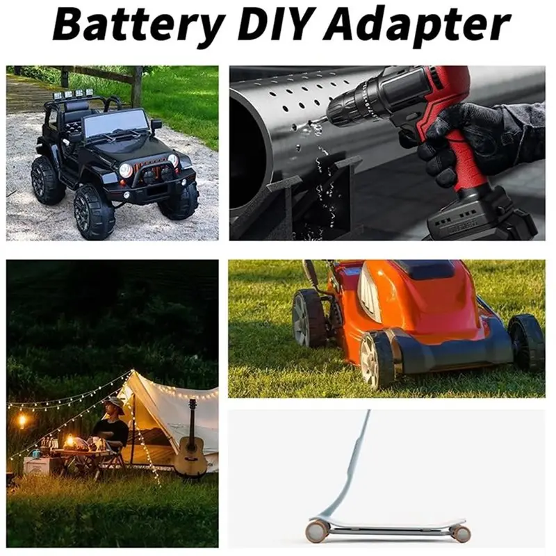 T21C Battery Adapter Kit With Fuse And Switch(14 AWG Wire) For Milwaukee M12 12V Power Wheels- Power Conversion Module Convertor