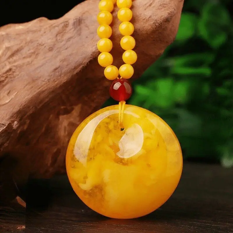 Classic Second-generation Beeswax Pendant, Simple and Versatile Daily Necklace Pendant, Neck Jewelry Crafts