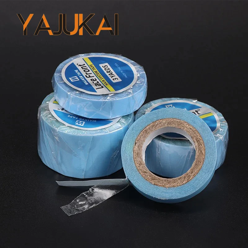 strong 3Yards Walk Tape For Lace Wigs Blue Double Side Wig Glue For Hair Extensions Wig Tape Wig Installation Adhesives Tape