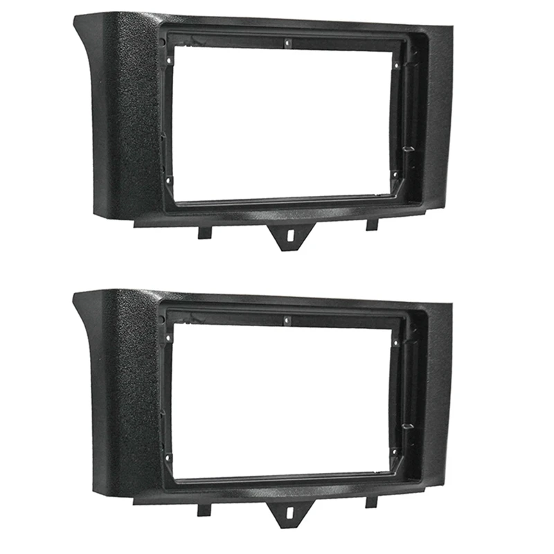 

2X 2 Din Car Radio Fascia For Benz Smart Fortwo 11-15 DVD Stereo Frame Plate Adapter Mounting Dash Installation Bezel