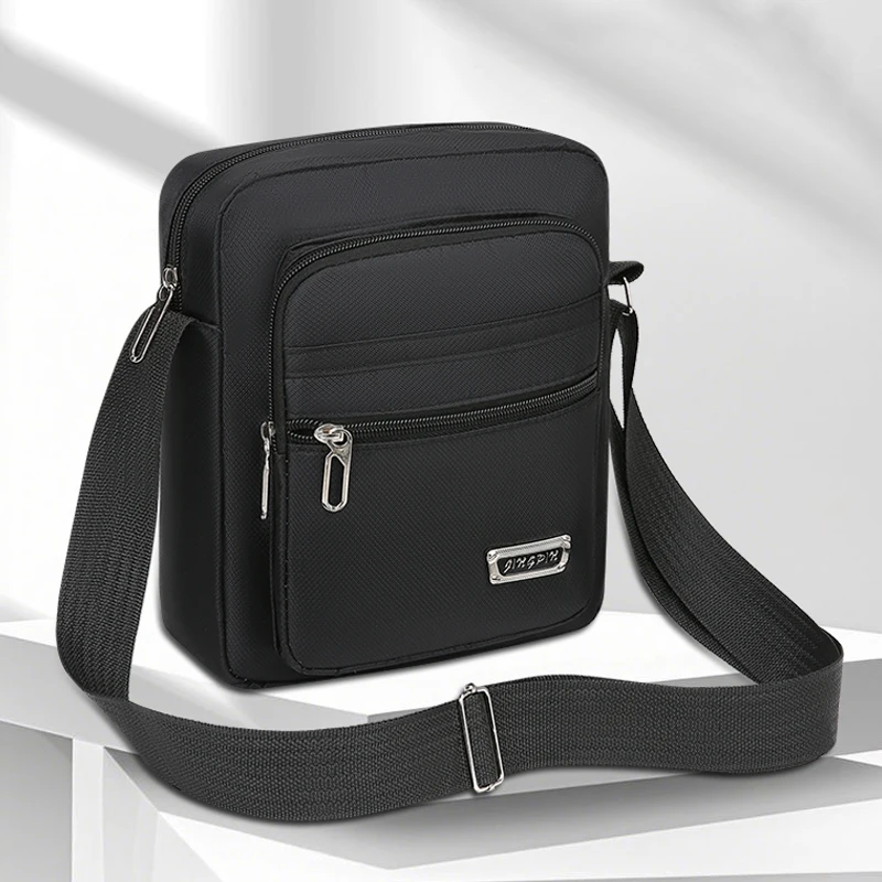 

1 multi-layer shoulder bag, unisex business bag, daily commuting bag, mobile phone bag, crossbody bag