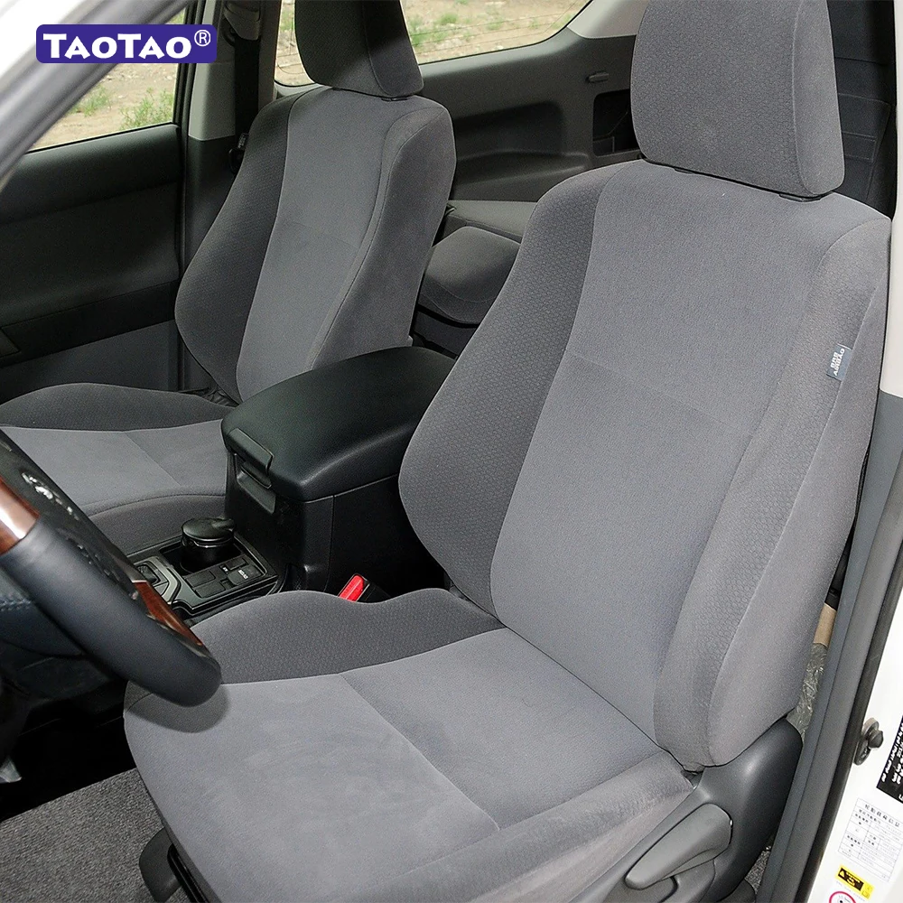 For Toyota Land Cruiser Prado J120 2003 2004 2005 2006 2007 2008 2009 Faux Leather Custom Car Seat Covers for 2 Front Seats