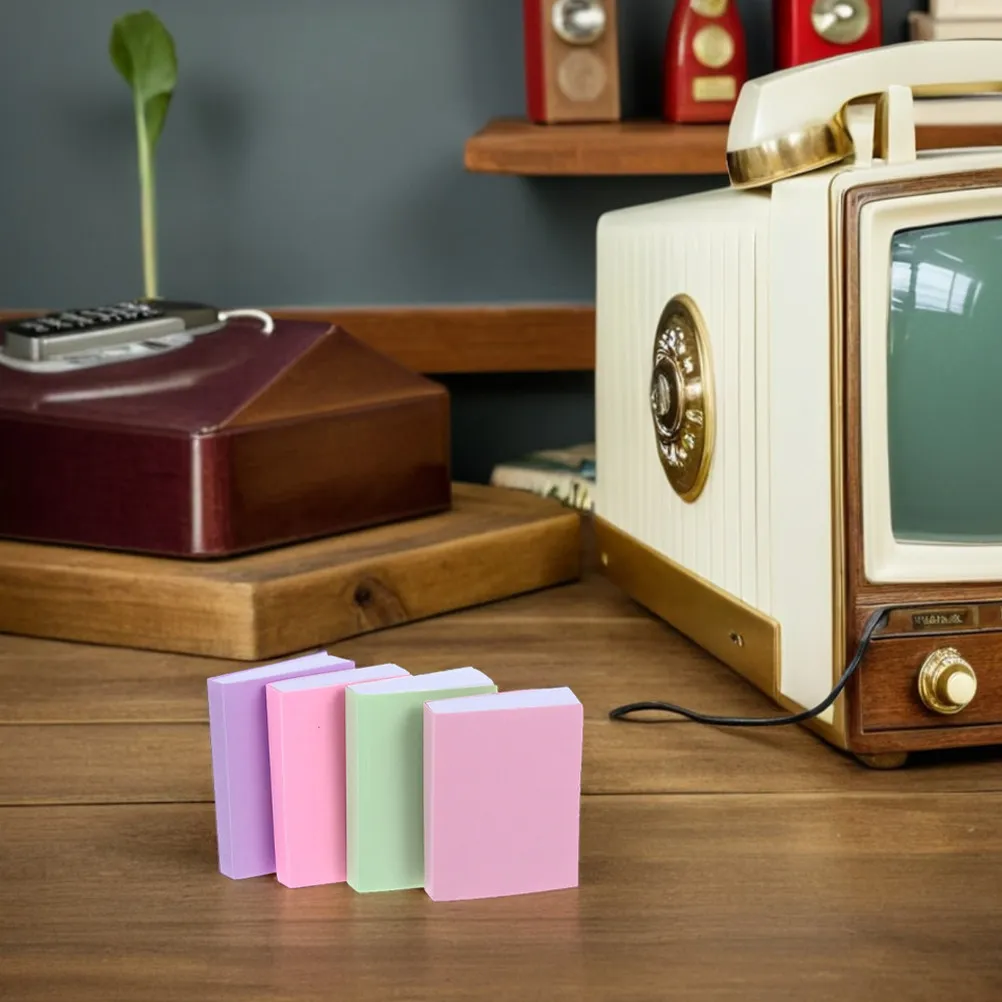 16pcs Dollhouse Blank Books Miniature Tiny Notebooks For Kids Pretend Play Bookshelf Fillers Durable Material Realistic Page