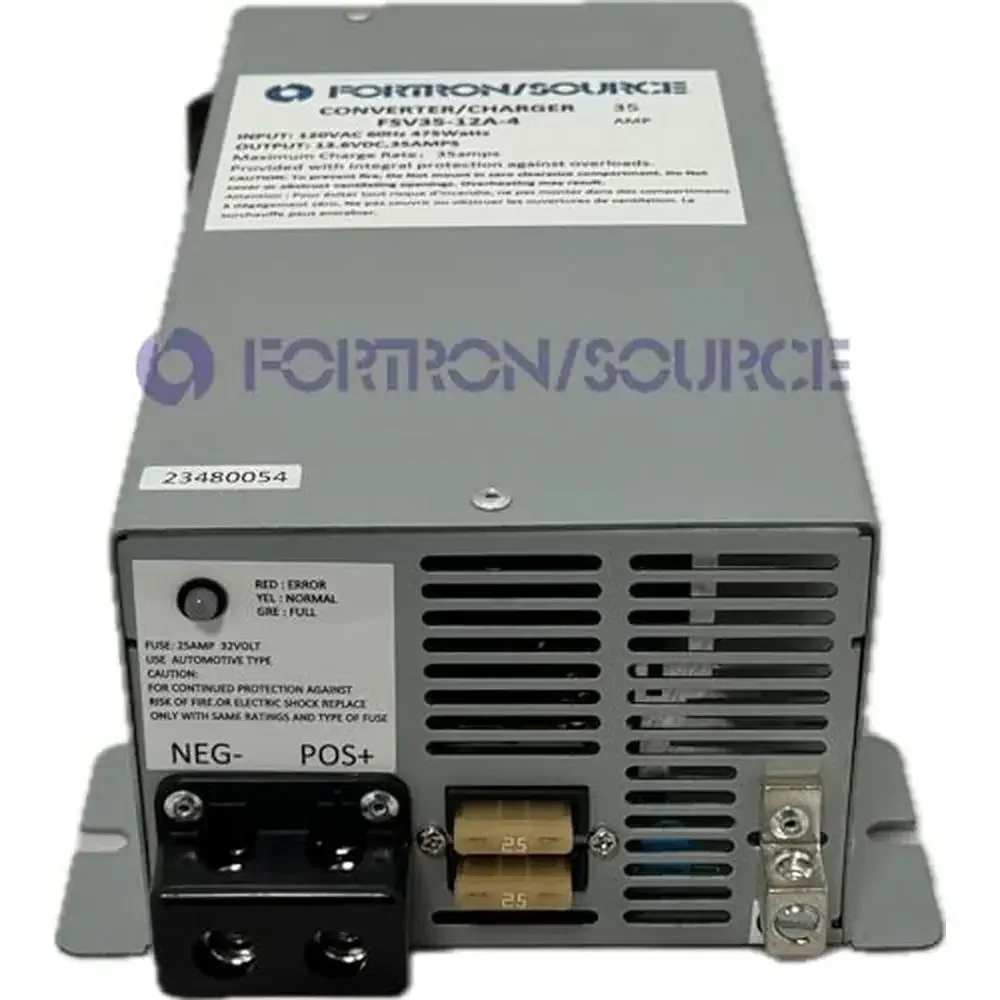 35a 4-Traps Rv-Stroomomvormer Batterijlader AC-DC 120vac Tot 13.75vdc Overstroombeveiliging, Signalips_mtbf100khrs