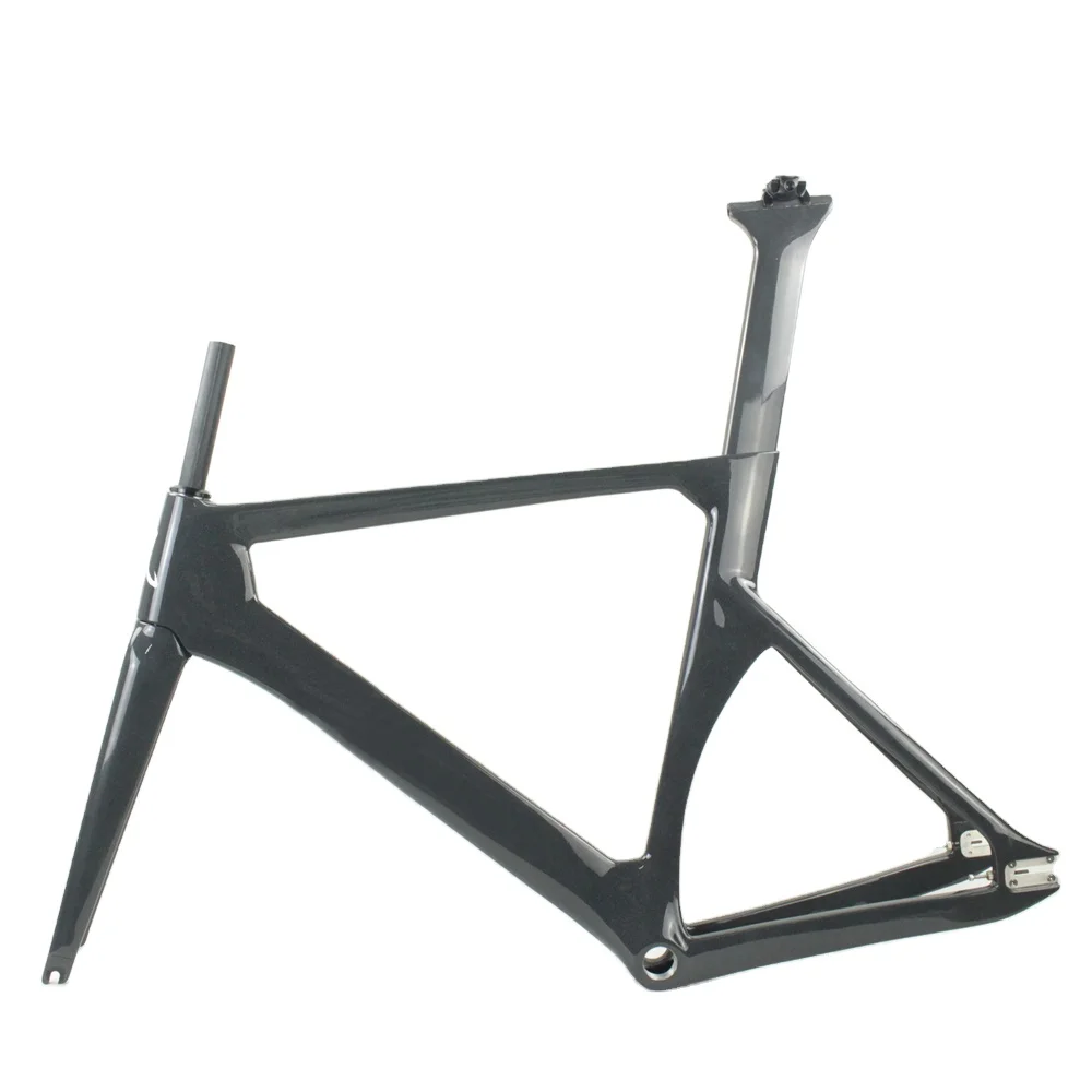 

Winowsports New Design Track Frameset Carbon With QR 9*100mm 9*120mm Carbon Fixed Gear Bike 700X25C Carbon Track Frame
