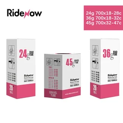 RideNow-yol bisikleti için TPU iç tüp, bisiklet lastiği,, 700x18 23 25 28 32 35 47C, fransız vana 45,/65,/85mm,MTB 29x1.5, 1.75, 1.9