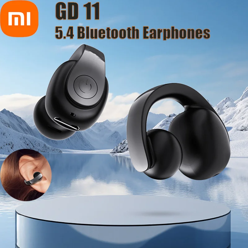 Xiaomi 5.4 Bluetooth TWS Clip on Headphone Wireless Earphone with HiFi Stereo & Noise Reduction Headset for Xiaomi iPhone