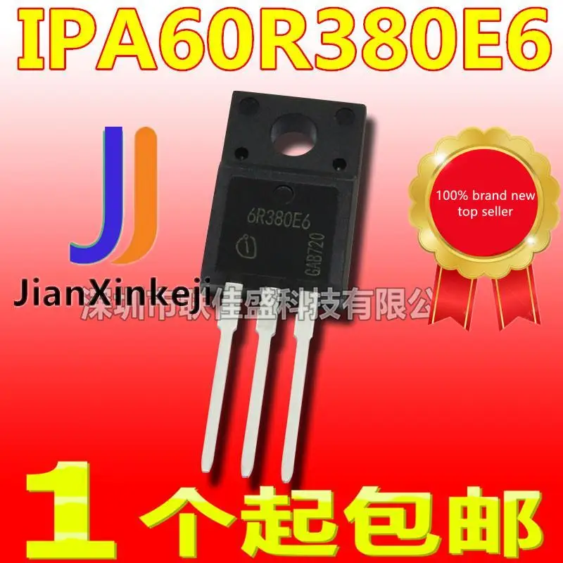 

10pcs 100% orginal new in stock IPA60R380E6 6R380E6 10.6A 650V N-channel MOS tube TO-220F