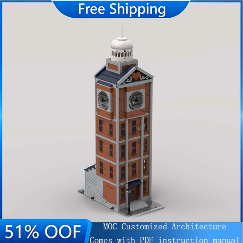 

2325 PCS MOC Customized Series Famous Game Oracle Bell Tower Model DIY Creative Building Block Technology Child Puzzle Toy Gift