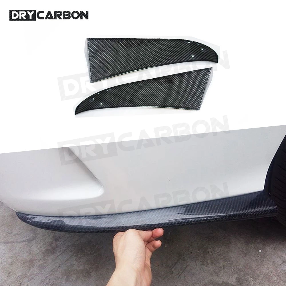 

Carbon Fiber Rear Bumper Lip Splitters Cupwings Winglets for Mercedes Benz C Class W205 C63 AMG C180 C200 C260 2015-2017 Spoiler