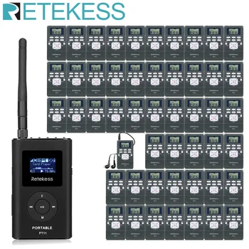 RETEKESS-ワイヤレスFMオーディオシステム,ft11 FMトランスミッター,pr13,ラジオ受信機,会議,教会,Hajjトレーニングを備えたツアーガイド