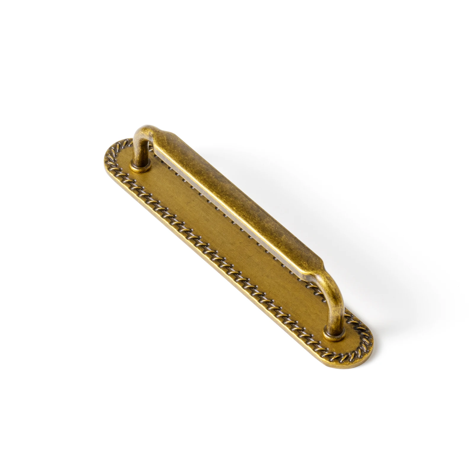 Goo-Ki 2 Pack Antique Brass Cabinet Pulls with Backplate Spacer, 5