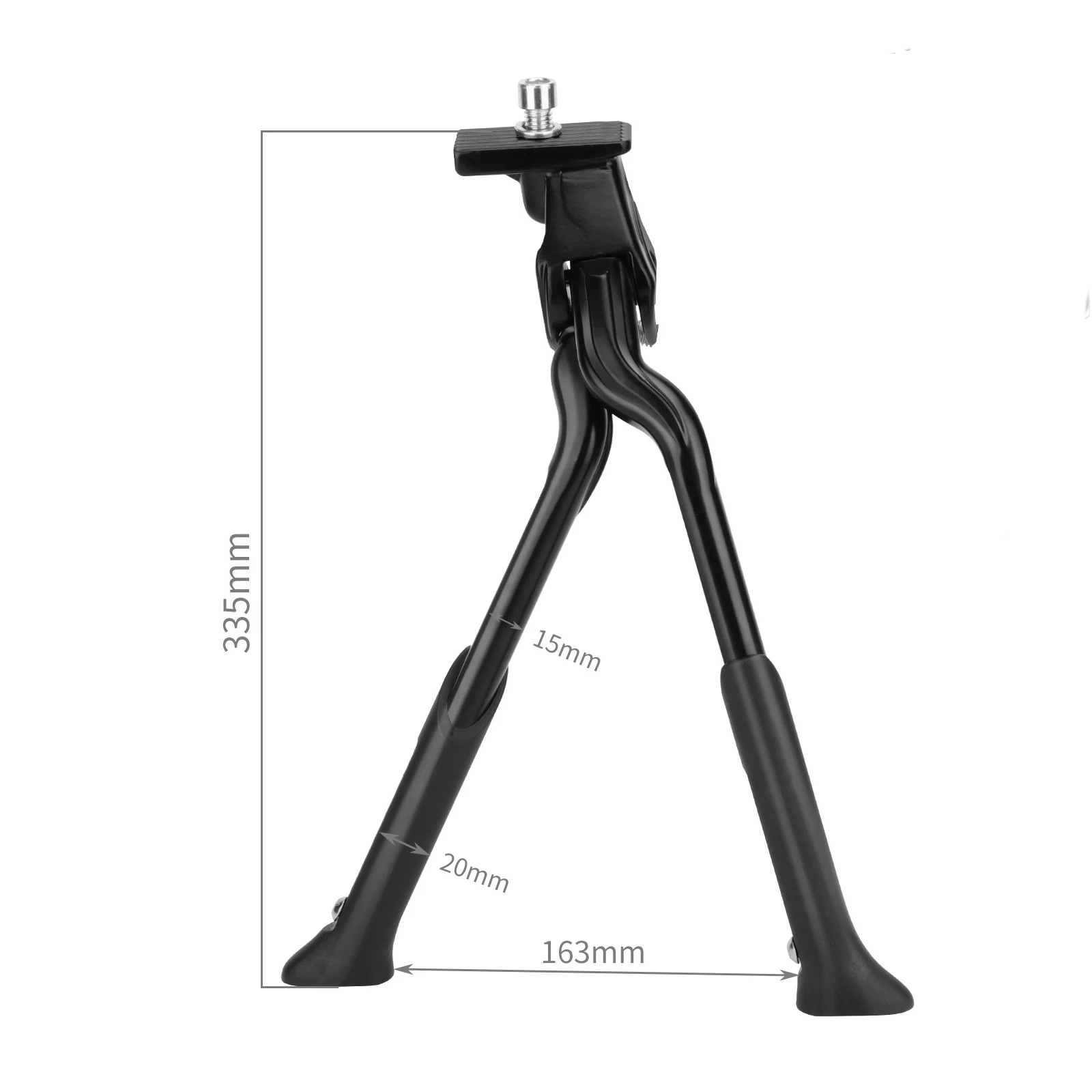 Adjustable Bike Kickstand Center Mount Bicycle Stand Dual Foldable Double Leg Length for 16\