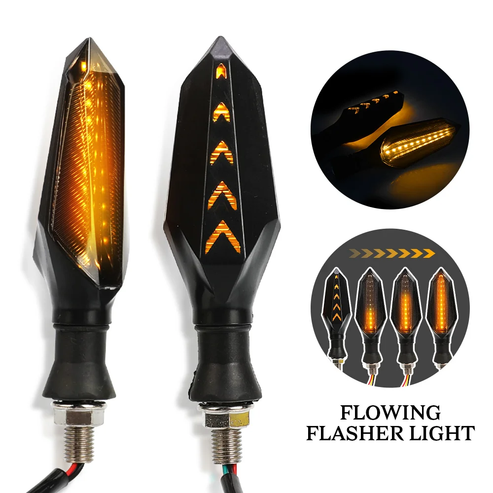 LED Flashing Motorcycle Turn Signal Indicator Light Amber Blinker Lamp For Suzuki GS500 GS500E GS500F GSF1200 GSF1250 GSF650