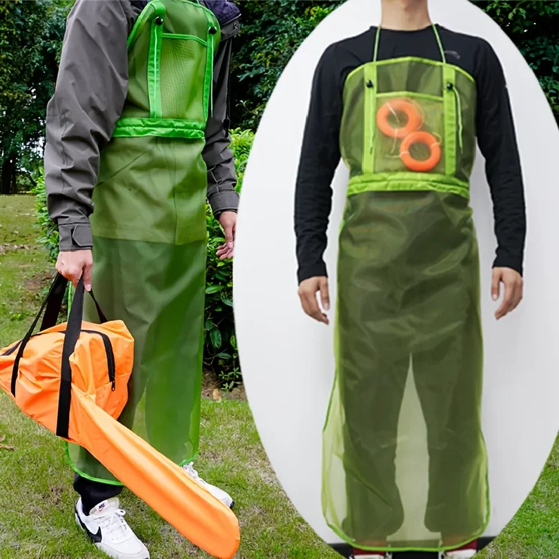 Garden Lawn Mowing Clothing, Trimmer Shoulder Harness with Durable Nylon Strap, Breathable Mesh Garden Mowing Apron with Pocket