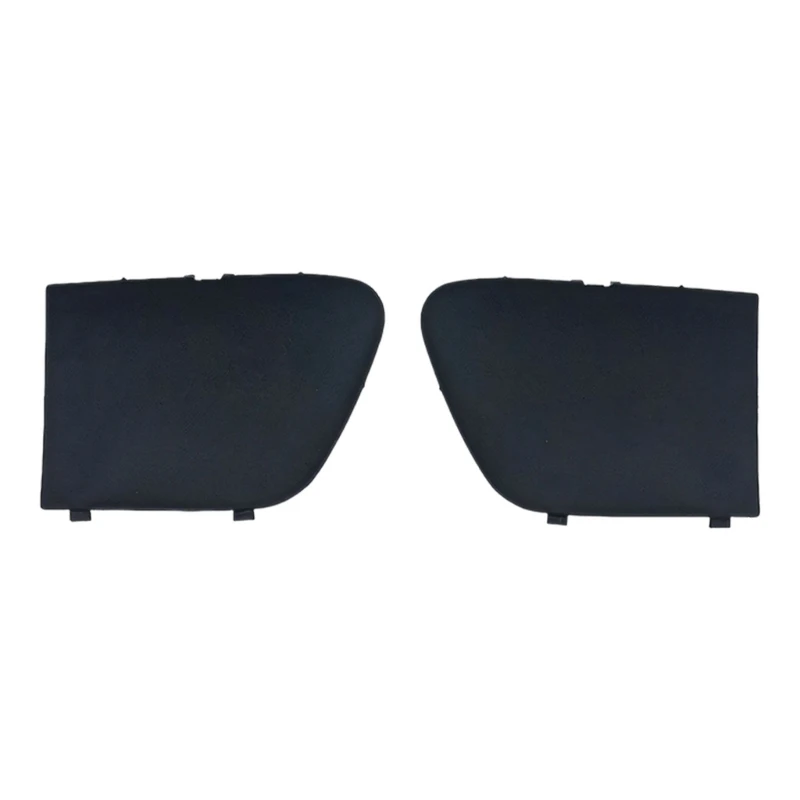 D8KE Front Handle Trim Cover Pair, Black Left and Right Door Handle Covers for Front Repair Replacement and Exterior Door Trim
