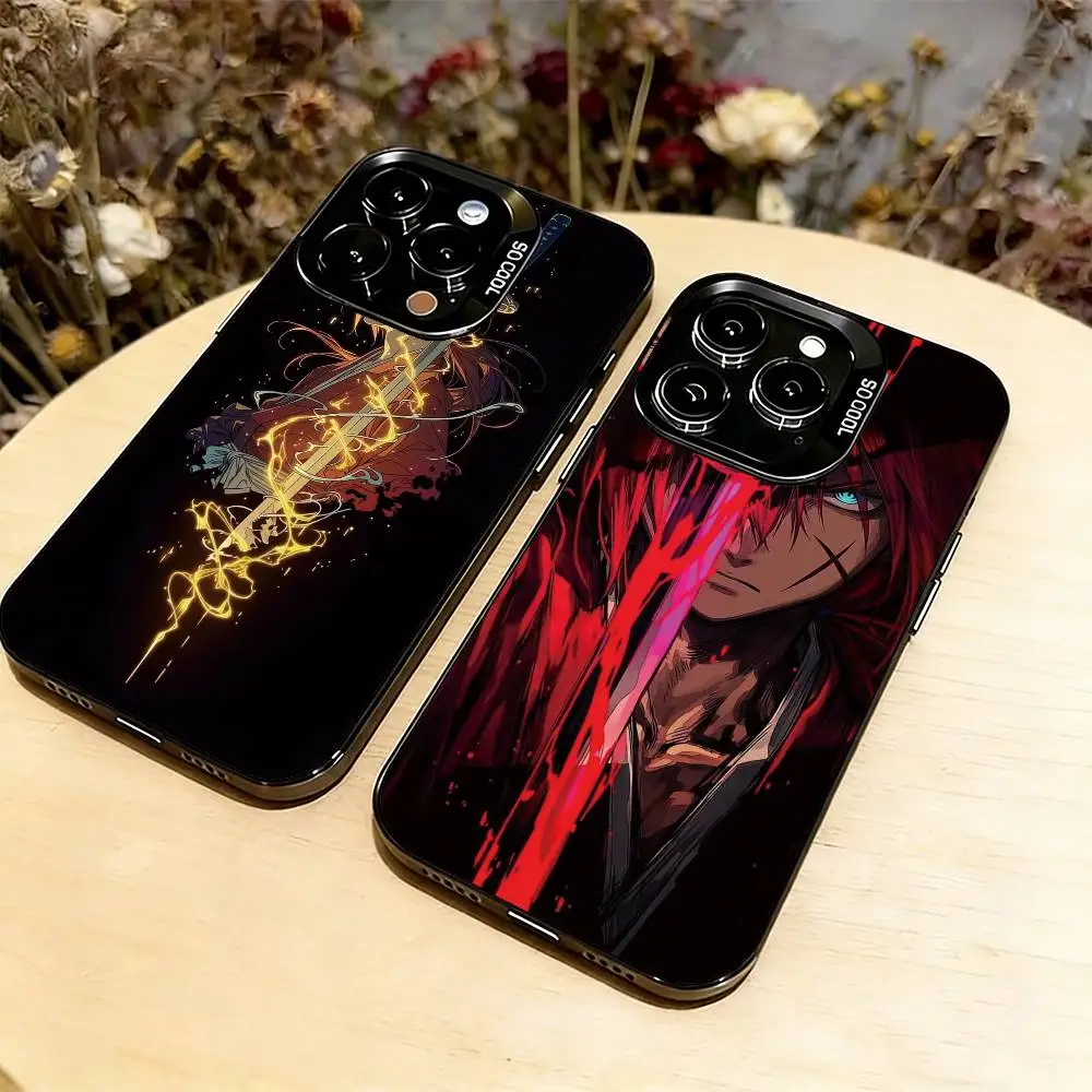 

Rurouni Kenshin Kenshin Himura Phone Case For iPhone 17,16,15,14,13,12,11 Plus,Pro Max,XS,Colorful Silver Phone case Funda Cover