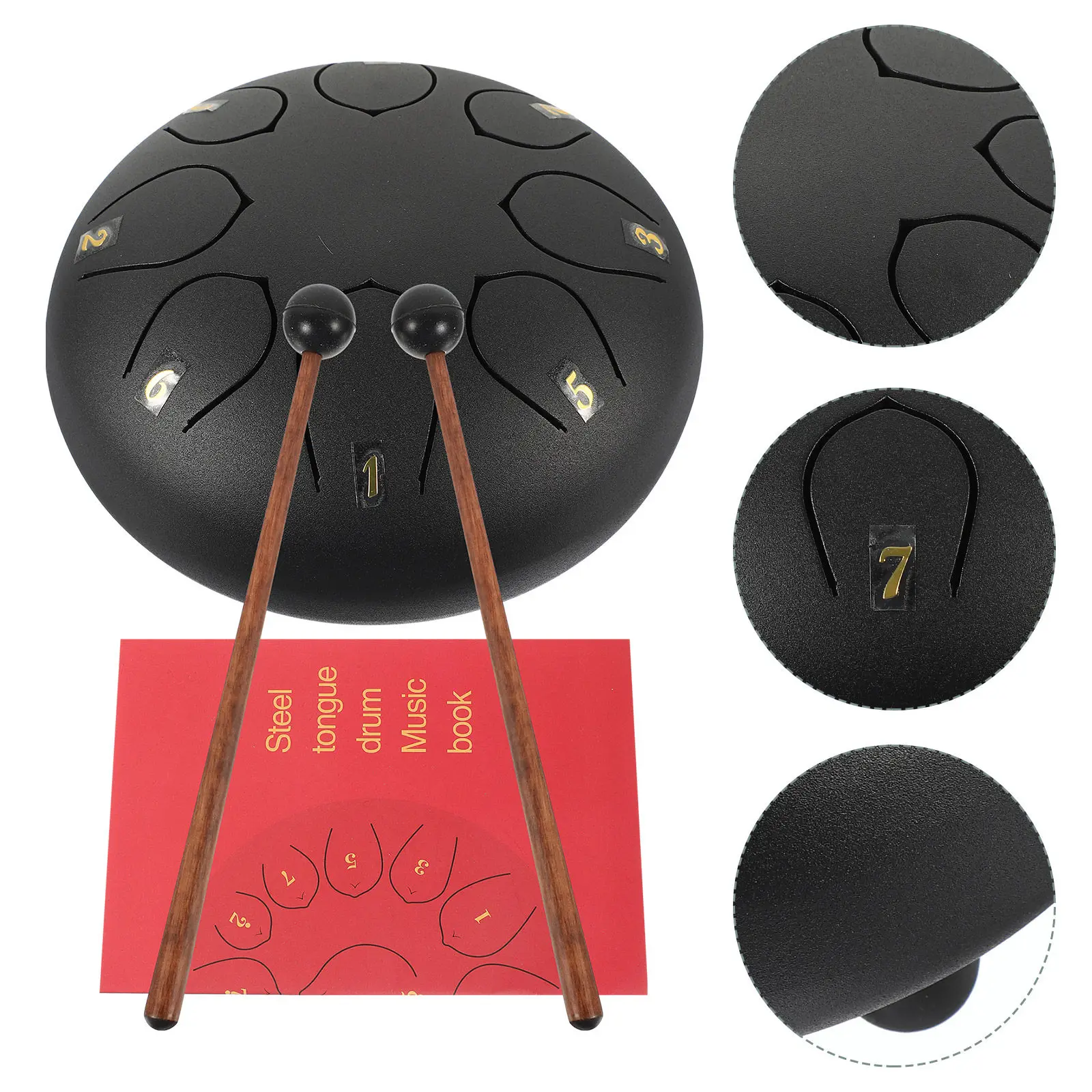 

Набор из 1 эфирного металлического барабана (люд-драма) для начинающих, маленький портативный ударный инструмент для изучения музыки, для детей и взрослых