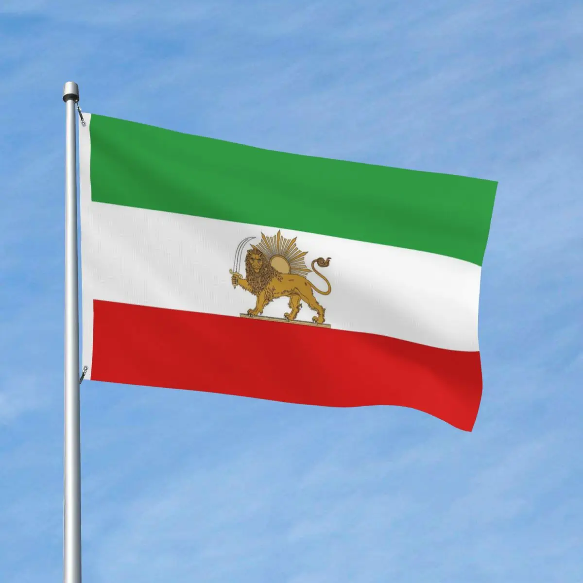 Bandera MIGA de Hacer a Irán Grande de Nuevo, Bandera de Poliéster para Interiores y Exteriores, Decoración Resistente a la Decoloración, Banderas de 2x3, 3x5, 4x6 Pies