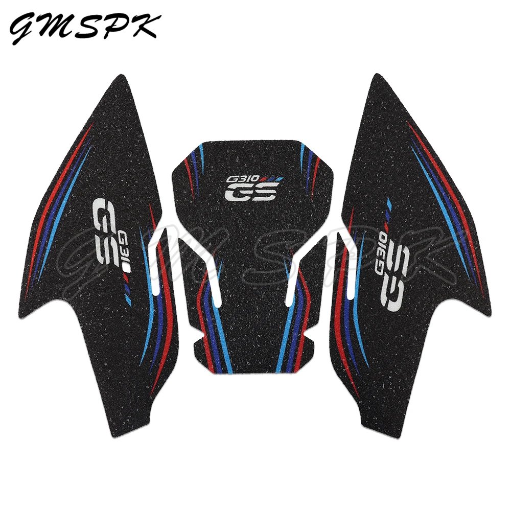 オートバイの燃料タンク用の粘着性保護キット,PVCの滑り止めサイドステッカー,トラクションパッド,BMW g310gs,g310 gs,つや消し