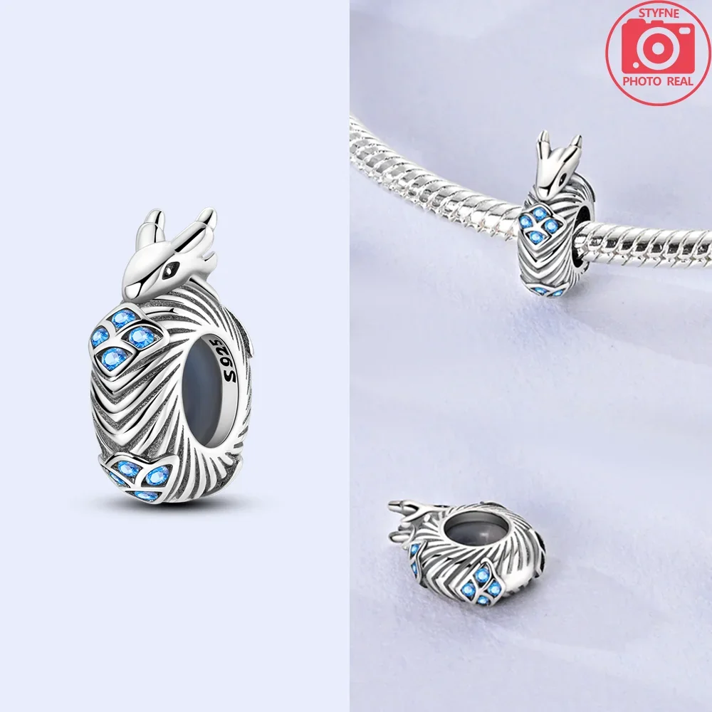 925 Sterling Silver  Penguin Charms Beads Fit Original Bracelets Bag Keychain Charms Beads Pendant Diy Women Jewelry Gift view 3