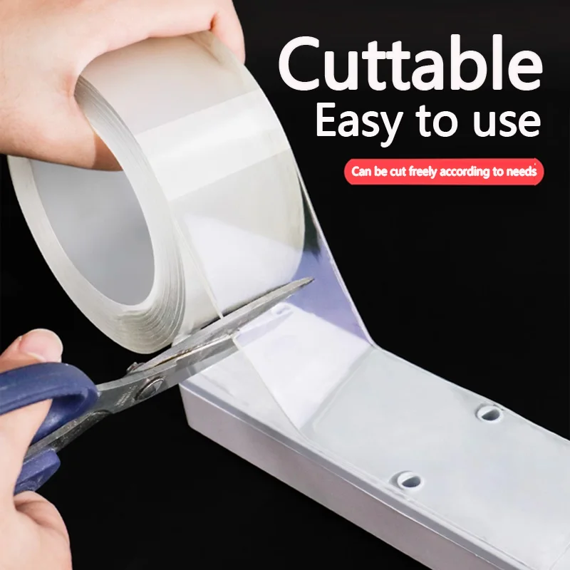 

Double-sided adhesive tape for walls, specifically designed not to damage walls, high viscosity, strong load-bearing, waterproof