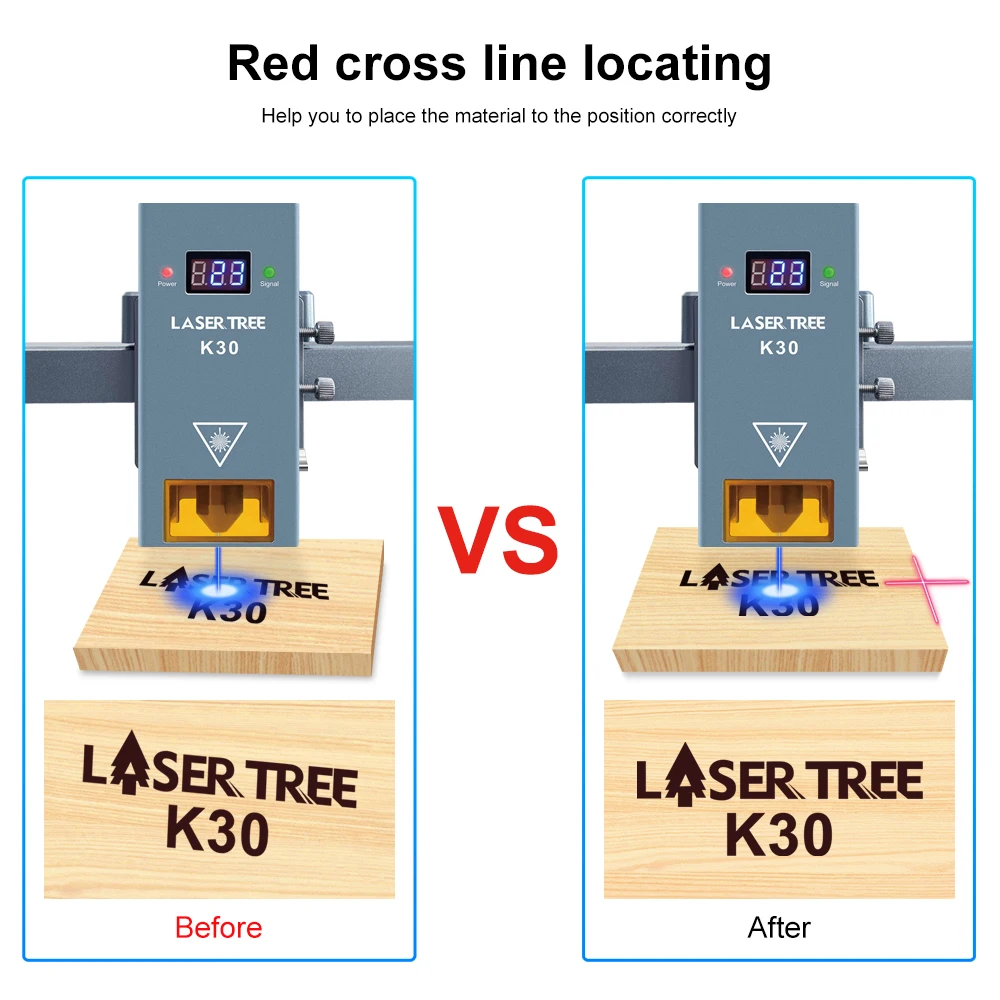 LASER TREE 30W Optyczny moduł laserowy z asystentem powietrza 6 diodowych głowic laserowych do grawerki CNC Narzędzia do cięcia drewna DIY