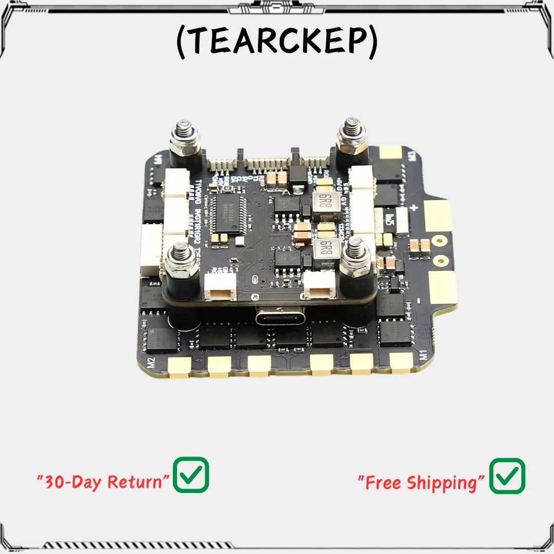 

TEARCKEP F722 90A Stack F7 Flight Controller 3-8S & 90A 4in1 BLheli_S ESC for RC 13inch 15inch FPV Freestyle Racing Drone