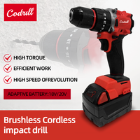 For Milwaukee 150N.M Brushless Electric Impact Drill LED Lighting Cordless Screwdriver Rechargeable 18V Battery Motor Power Tool