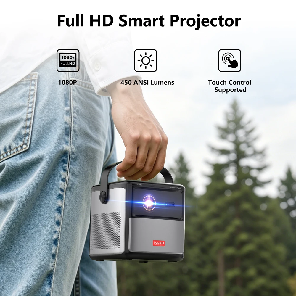 Projector Source Supply Smart DLP Portable Projector with WiFi 6 BT Home Theater Projector