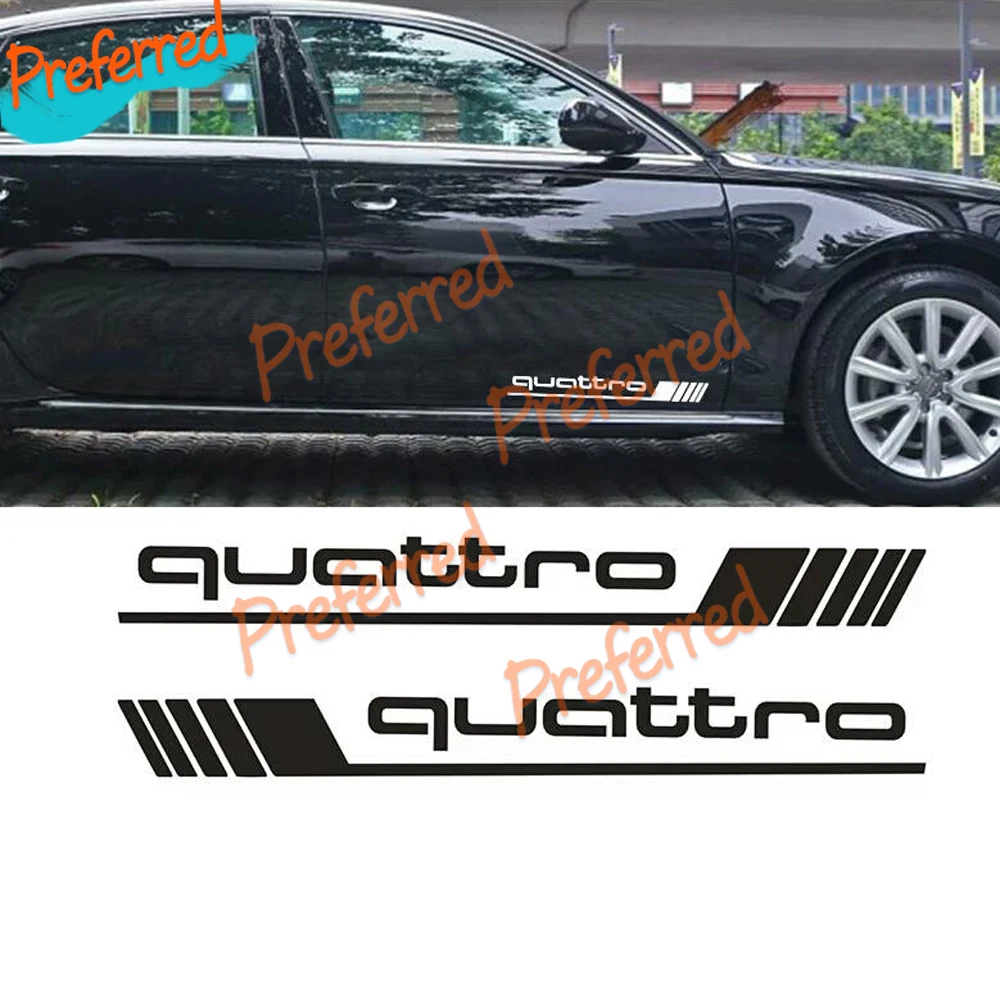 

Die Cutting Car Goods Francais Waterproof Stickers Suitable for Quattros Styling Side Door Decals Car Sticker Waterproof PVC
