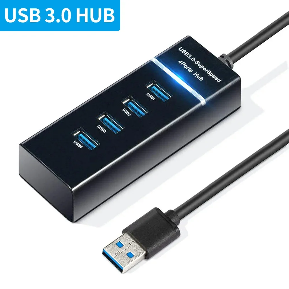 

Разветвитель USB/4 USB 3,0, 3,0, высокая скорость передачи данных, для ПК