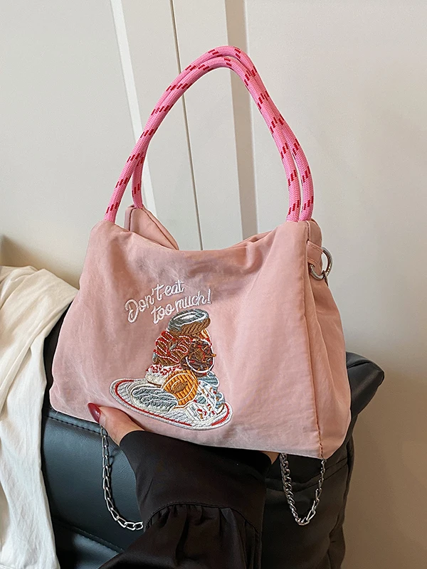 New 2026 Women's Nylon Crossbody Bag Lightweight Mobile Phone Bag Cute Walking Versatile Baby Walking Bag Tote Handbag
