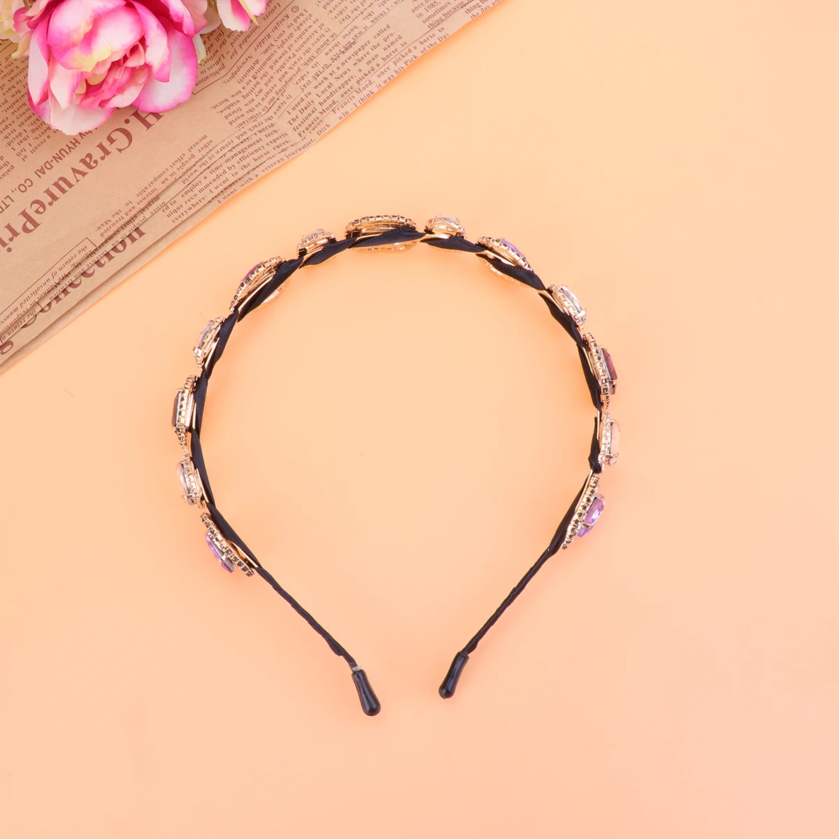 

Crystal Hair Hoop Rhinestone Decor Sparkling Crystal Headband Hair Ornament For Special Festivals Parties Gifts