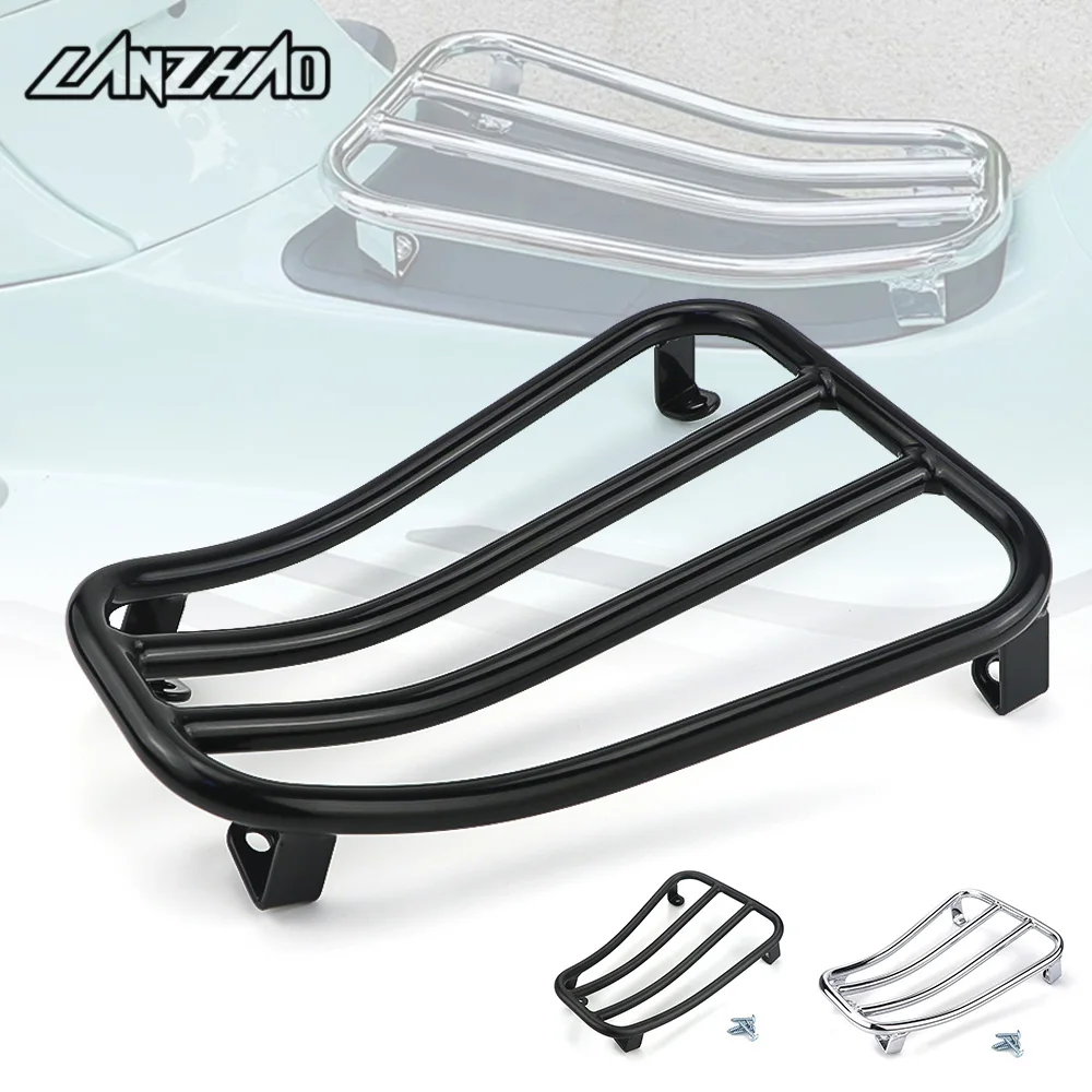 For Vespa GTS 125 150 GTV Sei Giorni Motorcycle Luggage Rack Front Footboard Shelf Helmet Travel Bag Holder Scooter Accessories