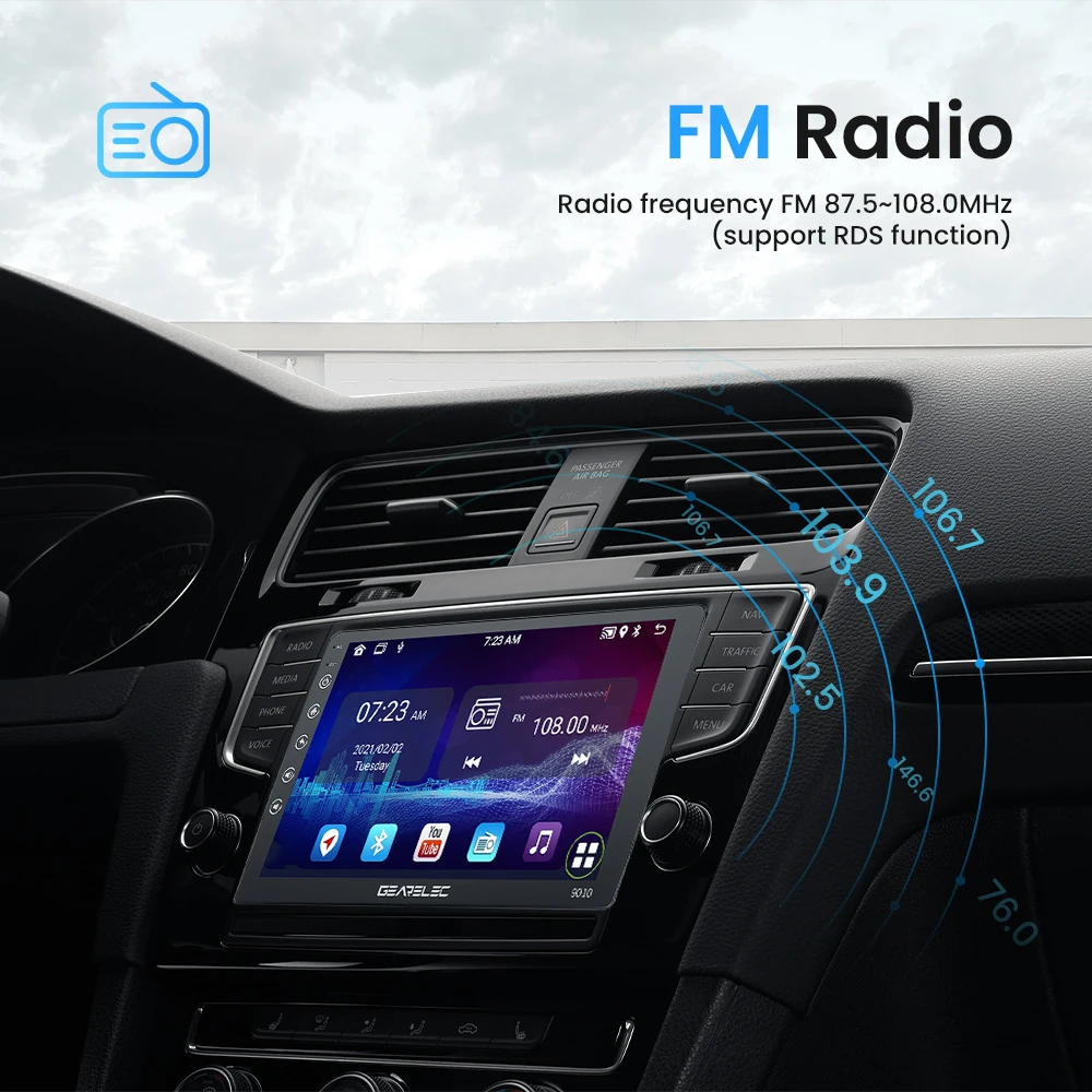 Radio con GPS para coche, reproductor Multimedia con Android 13, 2 Din, 7, 9, 10 pulgadas, Universal, Carplay, WIFI, para Nissan, Toyota, Kia, Honda