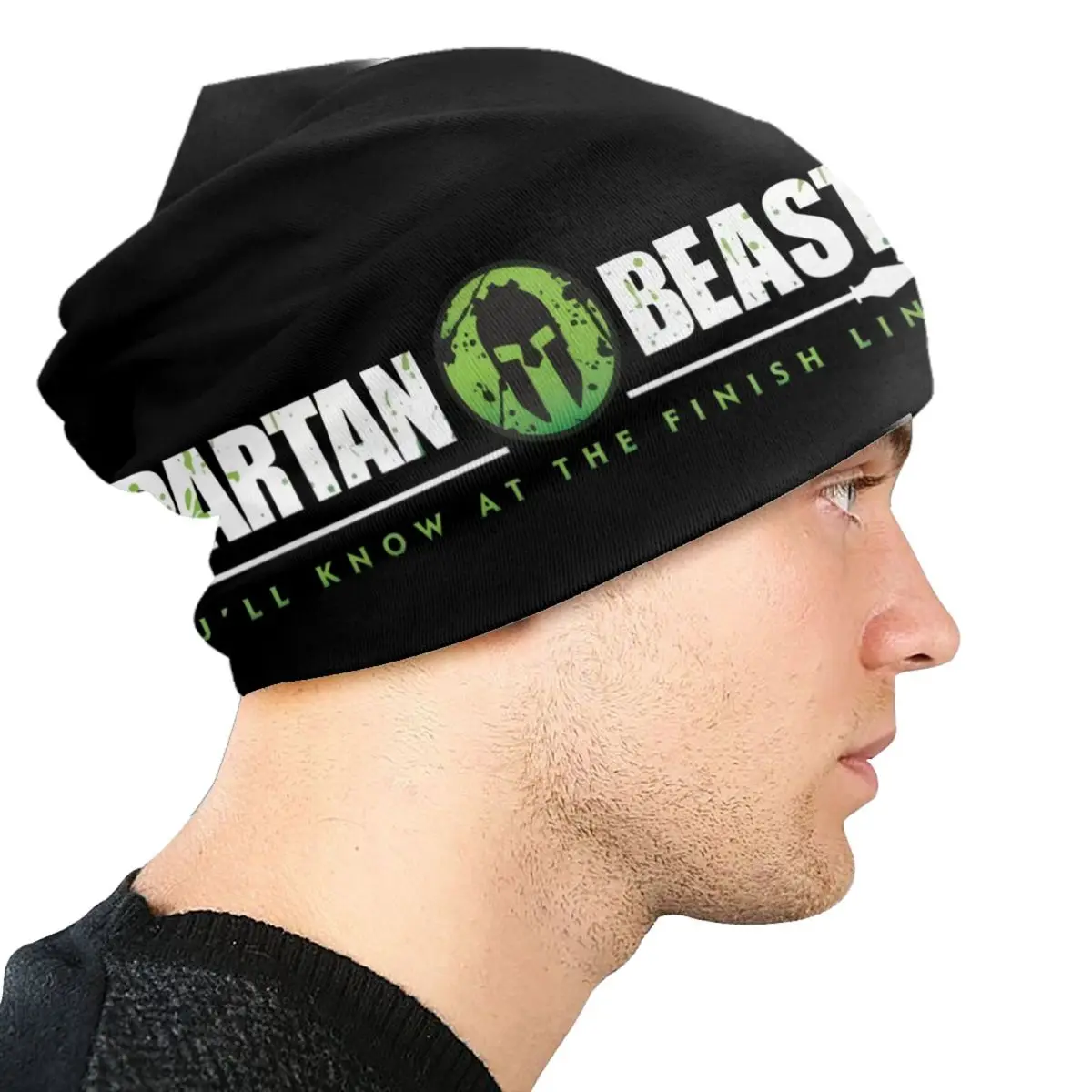 Custom Sparta Spirit Spartan Race Skullies Beanies Caps Fashion Winter Warm Men Women Knit Hat Adult Unisex Bonnet Hats