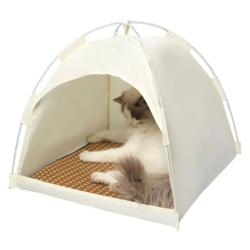 

Elevated Cat House Waterproof Pet Shelter Weatherproof Insulated Heated Cat House Outdoor Foldable Cat House Keep Warm