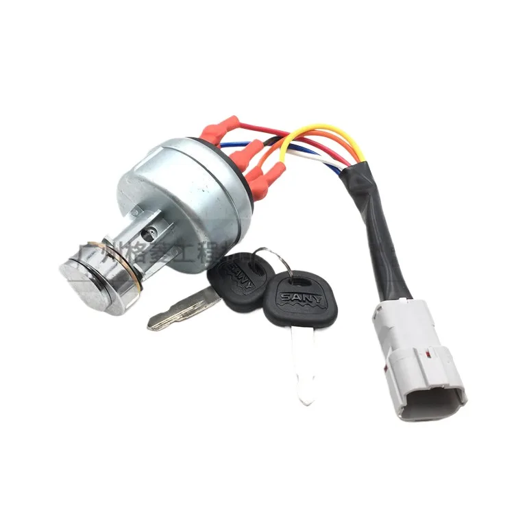 For Sany SY55 65 75 135 215 235 ignition switch start switch electric lock excavator accessories